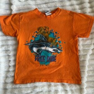 Vintage Cartoon Network Scooby Doo Orange Shark Adventure Tee